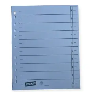 A4 Linierte Trennblätter - 100 Blatt 180g/m² Papier