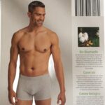 Boxershorts BASIC Baumwolle Bio Elasthane Lycra 3er Pack