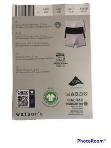  Boxershorts BASIC Baumwolle Bio Elasthane Lycra 3er Pack